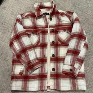 Love Tree Faux fur lined shacket size large